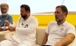 राहुल गांधी संग अब लंच वीडियो, तेजस्वी यादव बोले- मोदी जी गए फटाफट फटाफट