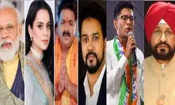 लोकसभा चुनाव के आखिरी चरण में दिग्गज नेता और अभिनेताओं की टक्कर