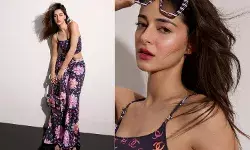 अनन्या पांडे फ्लोरल को-ऑर्ड सेट में लग रही हैं बवाल, देखें न्यू लुक