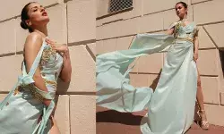 हाई थाई स्लिट गाउन में Avneet kaur ने अपनी अदाओं से लूटी महफिल, देखें ग्लैमर लुक