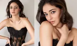 Ananya Panday ने ब्बैक Corset Top में बिखेरा अपनी अदाओं का जादू, देखें लेटेस्ट लुक