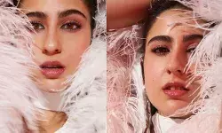 फैशनेबल अवतार में नजर आईं Sara Ali Khan, फेदर ड्रेस में ढाया कहर