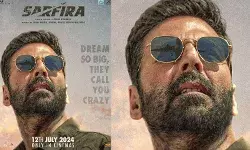 फिल्म Sarfira के पहले पोस्टर में Akshay Kumar का दिखा धांसू लुक, रिलीज डेट आई सामने