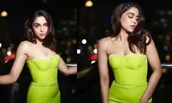 नियॉन कलर ड्रेस में शरवरी वाघ ने दिखाया अपना सिजलिंग अवतार, फैंस के उड़े होश