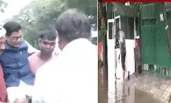 दिल्ली की तेज बारिश में मंत्री जी के घर हुए पानी पानी