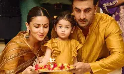 Alia Bhatt, Ranbir Kapoor- Raha ने अपने नए घर में एक साथ की दिवाली पूजा, देखें फोटोज