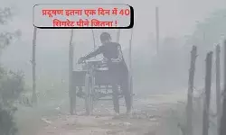 हवा ए दिल्ली : प्रदूषण इतना एक दिन में 40 सिगरेट जितना