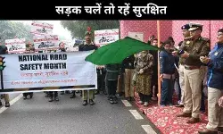सड़कें रहें सुरक्षित दिल्ली यातायात पुलिस ने आयोजित किया सड़क सुरक्षा वॉकथॉन
