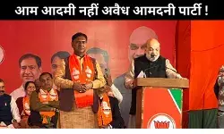 दिल्ली चुनाव : अमित शाह ने कहा आप बनी अवैध आमदनी पार्टी