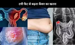 पेट के मोटापे से बढ़ता है इन 4  कैंसर का रिस्क, डॉक्टर ने दिए ये टिप्स