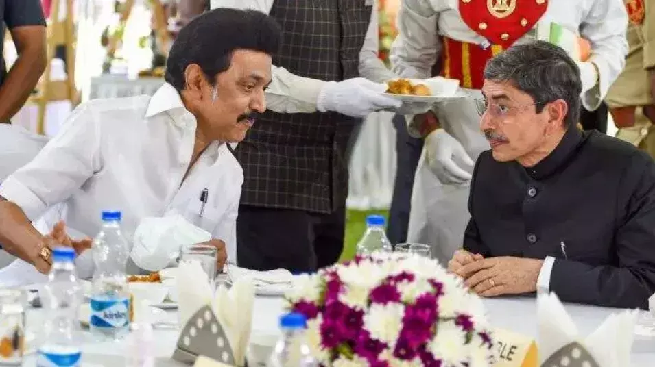 MK Stalin and R N Ravi