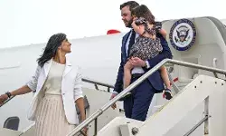 U.S. Vice President J.D. Vance landed in Delhi
