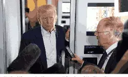 donald trump addressing media