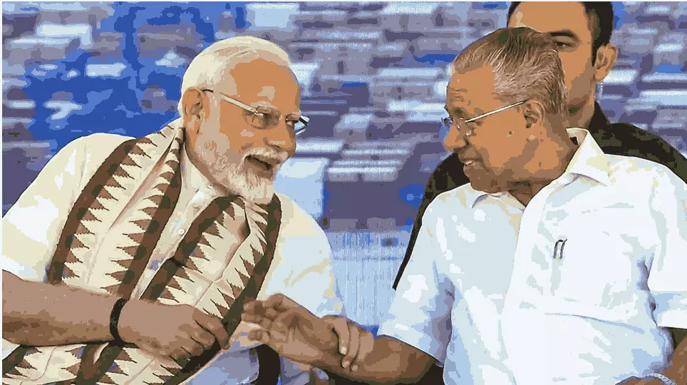Prime Minister Narendra Modi with Kerala Chief Minister Pinarayi Vijayan Prime Minister Narendra Modi with Kerala Chief Minister Pinarayi Vijayan