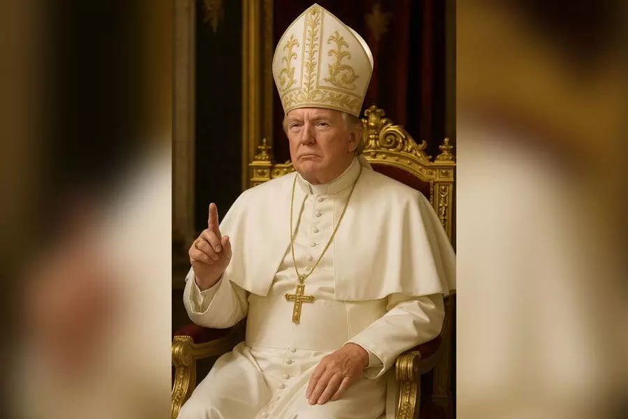 trump ai picture as pope trump ai picture as pope