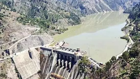 The Baglihar Hydroelectric Power Project built on the Chenab river The Baglihar Hydroelectric Power Project built on the Chenab river