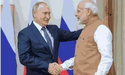 Russian President Vladimir Putin conveyed to Indian Prime Minister Narendra Modi