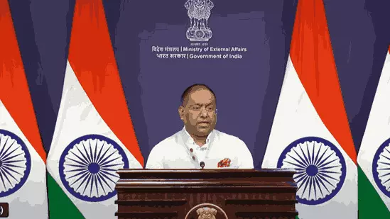 Ministry of external affairs spokesperson Randhir Jaiswal Ministry of external affairs spokesperson Randhir Jaiswal