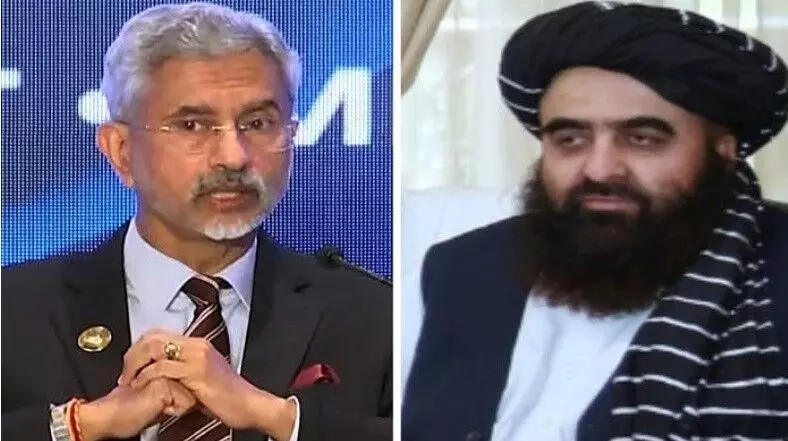 external affairs minister S Jaishankar’s first interaction with Taliban acting foreign minister Amir Khan Muttaqi. external affairs minister S Jaishankar’s first interaction with Taliban acting foreign minister Amir Khan Muttaqi.