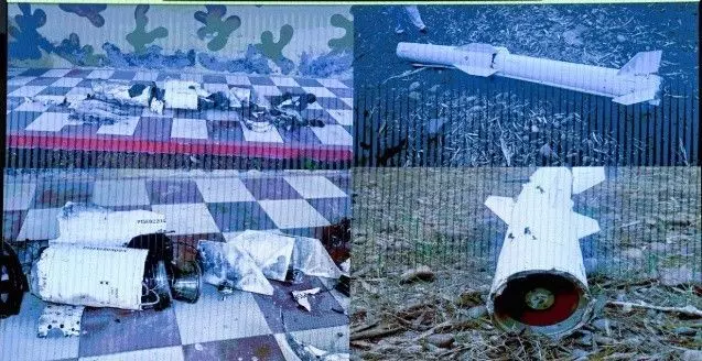 the wreckage of Chinese PL-15E missile the wreckage of Chinese PL-15E missile
