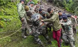 landslide hits army camp in sikkim