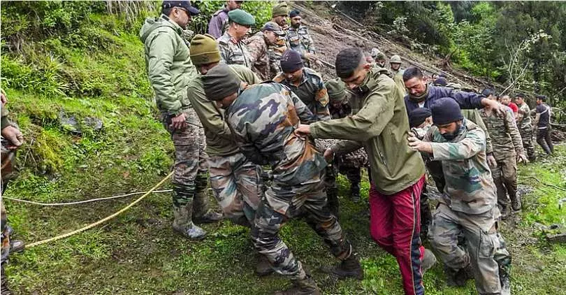 landslide hits army camp in sikkim landslide hits army camp in sikkim