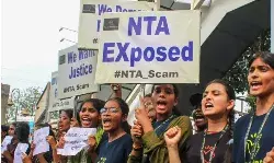 protest against NTA