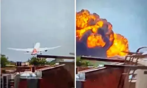 plane crash video