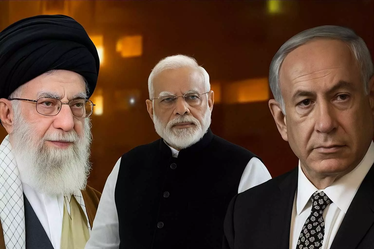 Khamenei Modi Netanyahu Khamenei Modi Netanyahu