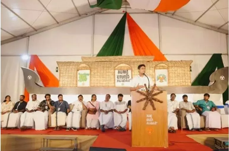 National President - Indian Youth Congress @IYC At a Kerala Youth Congress state camp