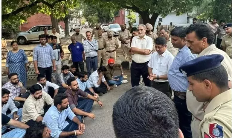 protest in PU protest in PU