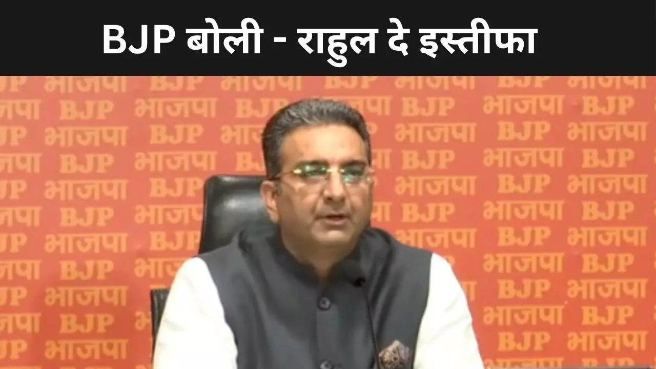 बीजेपी बोली - राहुल गांधी को चुनाव आयोग पर भरोसा नहीं तो दें इस्तीफा बीजेपी बोली - राहुल गांधी को चुनाव आयोग पर भरोसा नहीं तो दें इस्तीफा