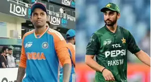 Asia Cup भारत Vs पाकिस्तान : 15वें ओवर तक पाकिस्तान के 4 विकेट गिरे, फरहान हाफ सेंचुरी लगाकर आउट Asia Cup भारत Vs पाकिस्तान : 15वें ओवर तक पाकिस्तान के 4 विकेट गिरे, फरहान हाफ सेंचुरी लगाकर आउट