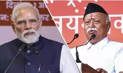 आरएसएस का शताब्दी समारोह: मोदी और भागवत के भाषण में विरोधाभास, असल मुद्दों पर चुप्पी