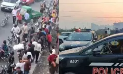 नॉएडा एफएनजी फ्लाईओवर पर हादसा, पिकअप वैन पलटी, लोग पुल से निचे गिरे