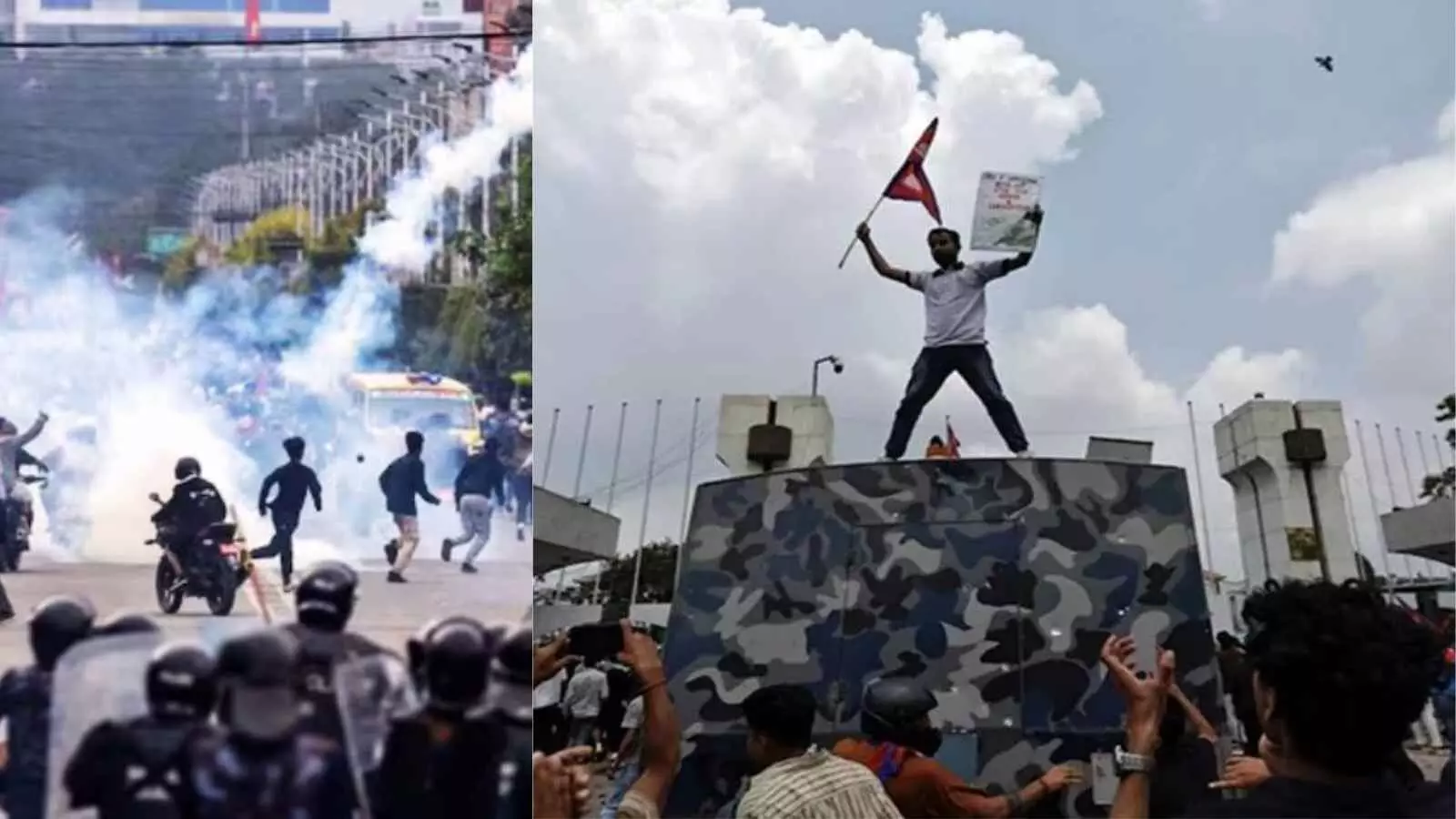 नेपाल में फिर भड़का Gen Z आंदोलन, UML समर्थकों संग हिंसक झड़प, कर्फ्यू लागू नेपाल में फिर भड़का Gen Z आंदोलन, UML समर्थकों संग हिंसक झड़प, कर्फ्यू लागू