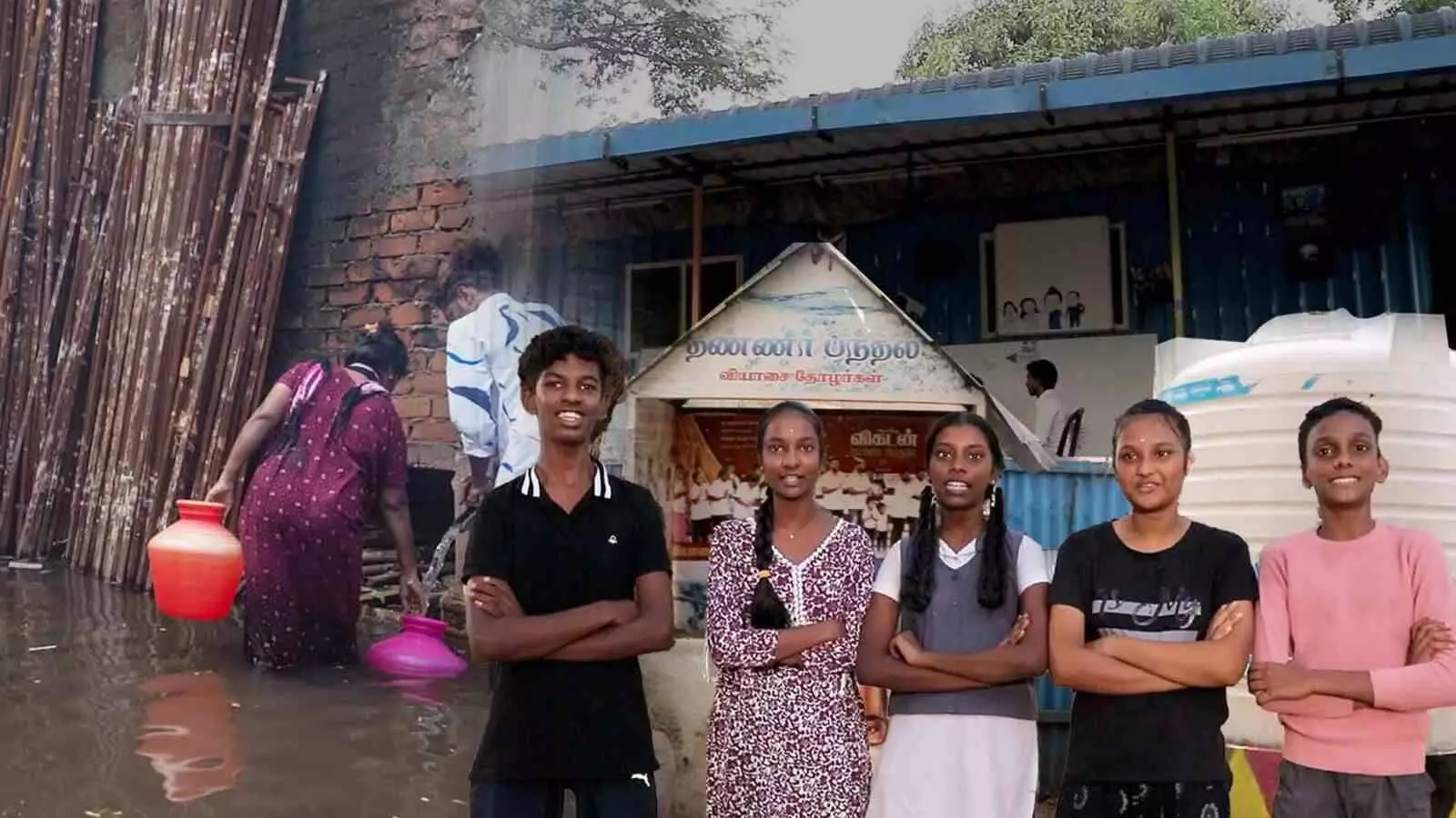 उत्तर चेन्नई के फ्लड वारियर्स, स्कूल के बच्चे बन गए बचावकर्ता