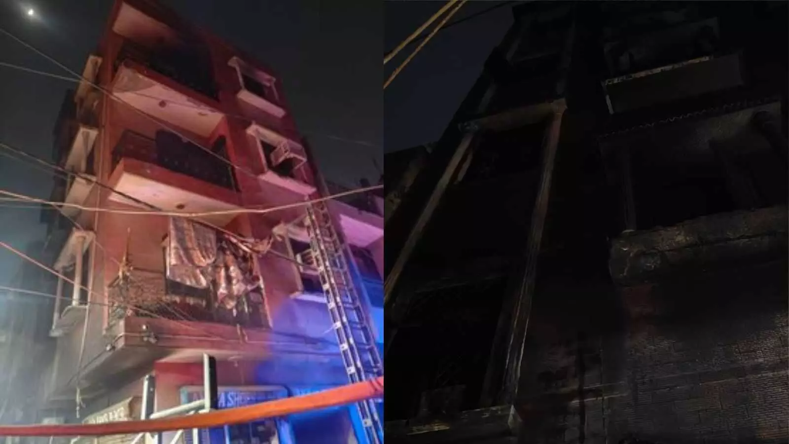 दिल्ली के संगम विहार में 4 मंजिला मकान में भीषण आग, 3 की मौत; 2 घायल दिल्ली के संगम विहार में 4 मंजिला मकान में भीषण आग, 3 की मौत; 2 घायल