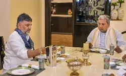 कर्नाटक की ‘ब्रेकफास्ट डिप्लोमेसी 2.0’: सिद्धा–डीके ने इडली–चिकन नाश्ते पर दोबारा दिखाई एकजुटता