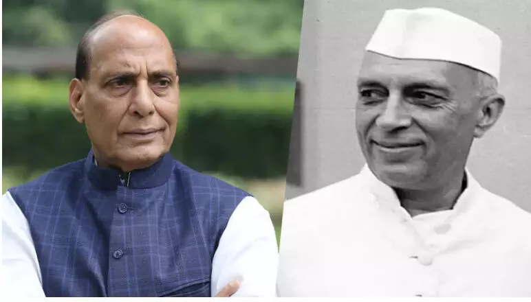 राजनाथ पर कांग्रेस का पलटवार, कहा- ‘नेहरू ने बाबरी के लिए धन मांगा, इसका न सबूत, न कोई दस्तावेज’ राजनाथ पर कांग्रेस का पलटवार, कहा- ‘नेहरू ने बाबरी के लिए धन मांगा, इसका न सबूत, न कोई दस्तावेज’