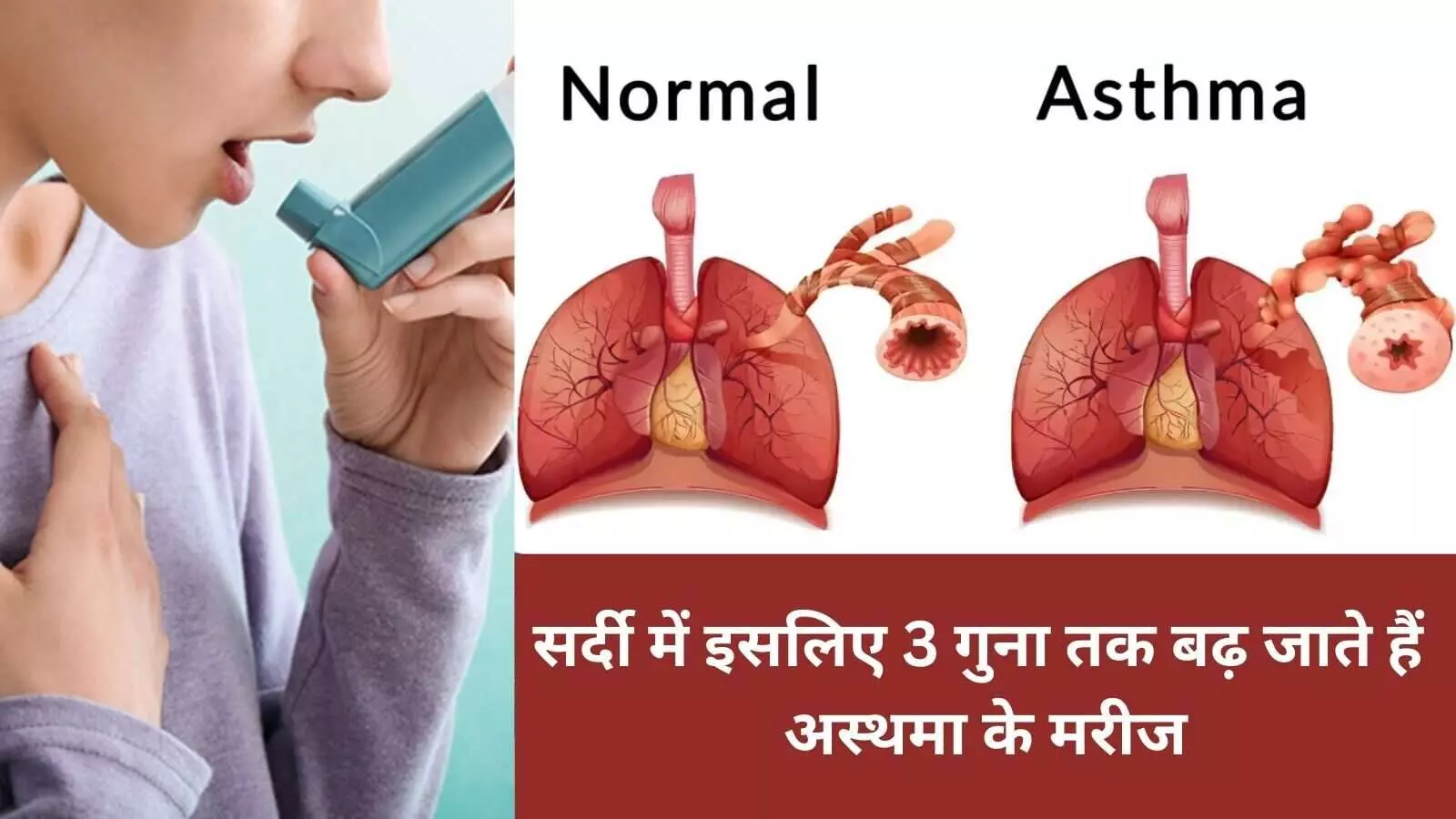 ठंड में इन कारणों से बढ़ता है अस्थमा, दिल्ली-NCR वाले रखें खास ध्यान ठंड में इन कारणों से बढ़ता है अस्थमा, दिल्ली-NCR वाले रखें खास ध्यान