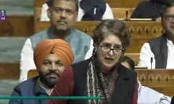 संसद में बोलीं प्रियंका गांधी, असल मुद्दों से ध्यान भटकाने के लिए वंदेमातरम् पर बहस