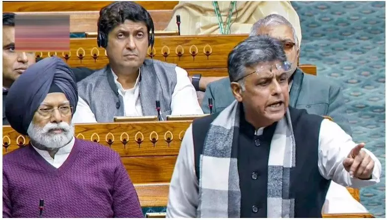 लोकसभा में मनीष तिवारी ने SIR को ‘गैरकानूनी’ कहा, बैलेट पेपर की वापसी की मांग की