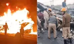 कर्नाटक में दर्दनाक हादसा: चलती स्लीपर बस में लगी आग, 17 जिंदा जले