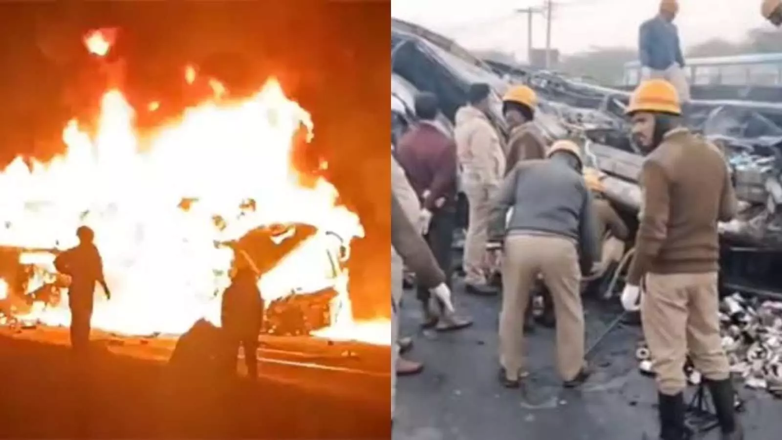 कर्नाटक में दर्दनाक हादसा: चलती स्लीपर बस में लगी आग, 17 जिंदा जले कर्नाटक में दर्दनाक हादसा: चलती स्लीपर बस में लगी आग, 17 जिंदा जले