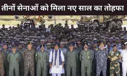 Rajnath Singh with Defence Forces