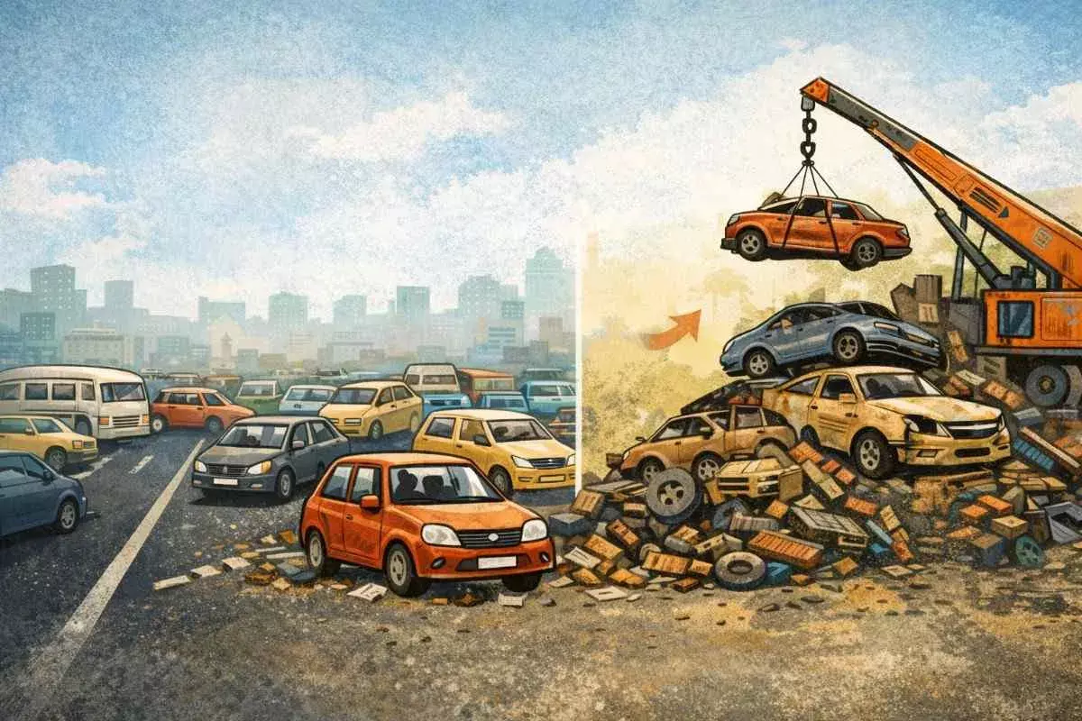 दिल्ली में सरकारी फाइलों में 66 लाख पुराने वाहन, सड़कों पर सिर्फ 10% ,CAQM की रिपोर्ट में खुलासा