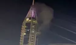 दुबई के आसमान में टकराई मिसाइलें, मलबे से दहला टावर