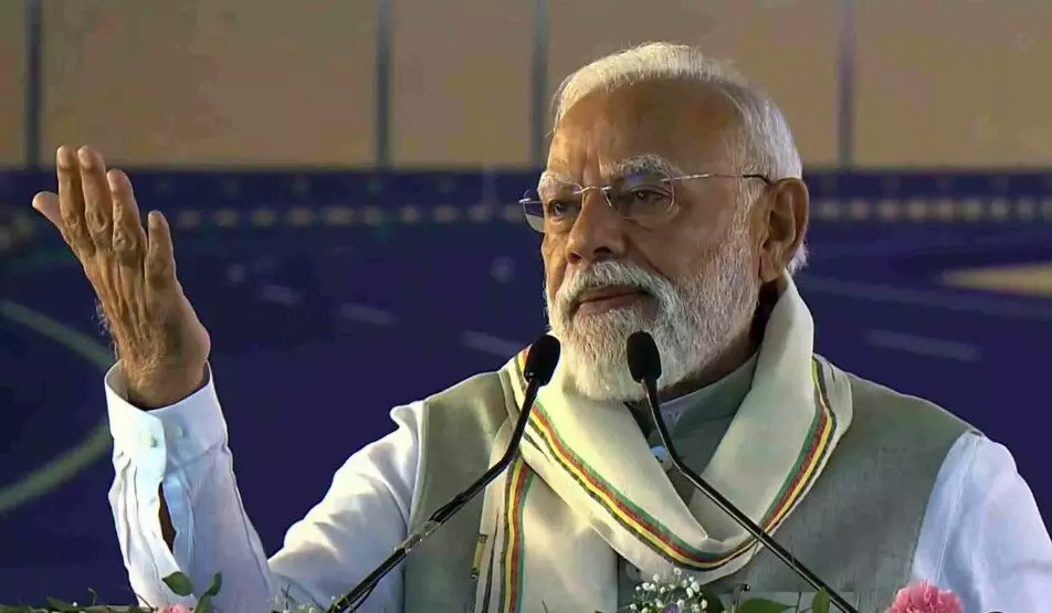 जहाँ कांग्रेस की सोच खत्म, वहां से हमारा काम शुरू, चुनावों से पहले असम में गरजे PM मोदी जहाँ कांग्रेस की सोच खत्म, वहां से हमारा काम शुरू, चुनावों से पहले असम में गरजे PM मोदी