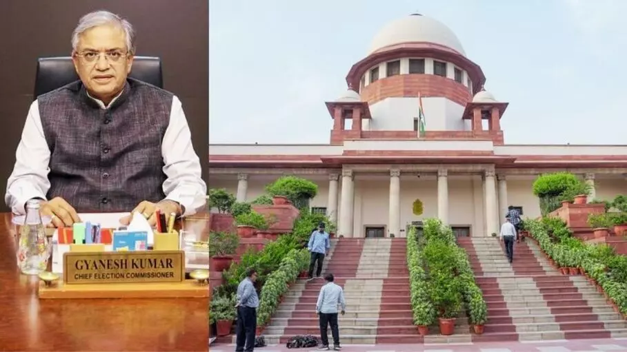 ज्ञानेश कुमार पर SC की नजर: EC से मांगा रिकॉर्ड, पूछा—Form-6 किसने बदला? ज्ञानेश कुमार पर SC की नजर: EC से मांगा रिकॉर्ड, पूछा—Form-6 किसने बदला?